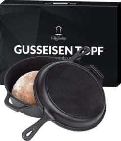 Chefarone Gietijzeren Pan - 2-in-1 Braadpan Inclusief Deksel - Geschikt Voor Alle Warmtebronnen 22 Chefarone Gietijzeren Pan - 2-in-1 Braadpan Inclusief Deksel - Geschikt Voor Alle Warmtebronnen -Pot Bevordering 1034x1200 1