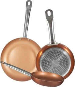 Merkloos Koekenpanset Copper Plus 20, 24 En 28 Cm 16 Merkloos Koekenpanset Copper Plus 20, 24 En 28 Cm -Pot Bevordering 1034x1200