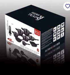 Royal Swiss® - Set Lot 33-delige - Pannenset Inductie - Steengoeden - Afneembare Handgreep - Glazen Deksel - Geschikt Voor Oven - PFAS-vrij + Keukengerei 10 Royal Swiss® - Set Lot 33-delige - Pannenset Inductie - Steengoeden - Afneembare Handgreep - Glazen Deksel - Geschikt Voor Oven - PFAS-vrij + Keukengerei -Pot Bevordering 1133x1200