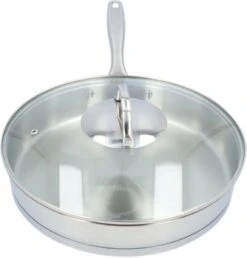 4goodz Dubbelwandige RVS Hapjespan Met Deksel 28 Cm - Zilver -Pot Bevordering 1148x1200
