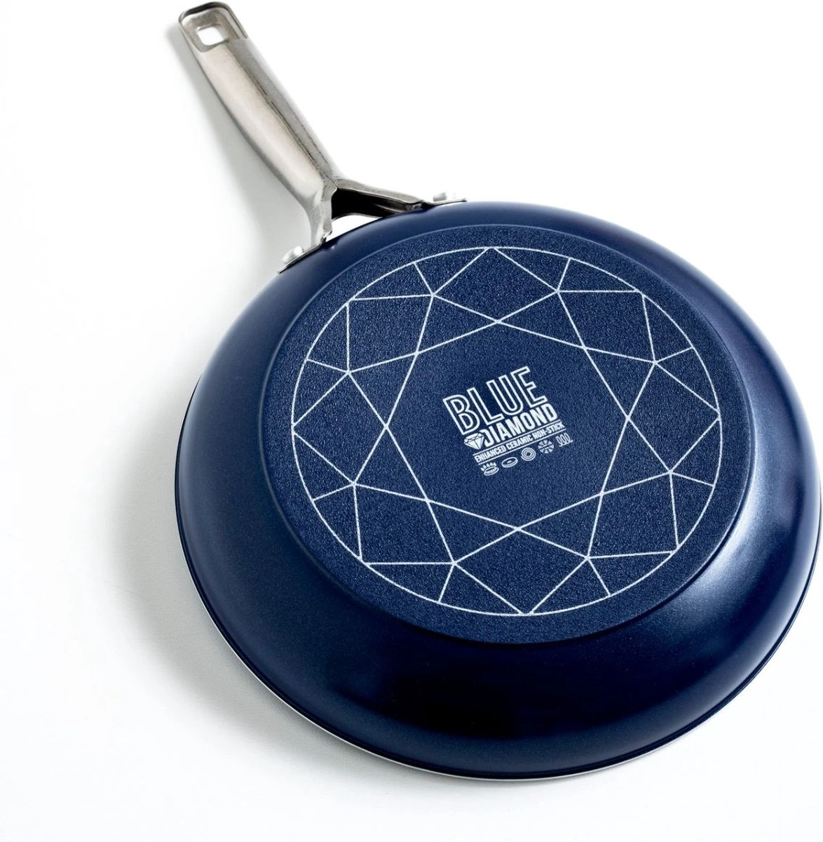 Blue Diamond, Keramische Koekenpan Verrijkt Met Diamantdeeltjes – Inductie Koekenpan Ø 20 Cm – PFAS En PHOA Vrij 5 Blue Diamond, Keramische Koekenpan Verrijkt Met Diamantdeeltjes – Inductie Koekenpan Ø 20 Cm – PFAS En PHOA Vrij - Afbeelding 3