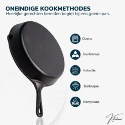 Gietijzeren Pan - Skillet - Koekenpan - BBQ - Koekenpan Inductie - ø32cm - 3.1 KG - Geschikt Voor Alle Warmtebronnen - Inclusief Gratis E-Book 13 Gietijzeren Pan - Skillet - Koekenpan - BBQ - Koekenpan Inductie - ø32cm - 3.1 KG - Geschikt Voor Alle Warmtebronnen - Inclusief Gratis E-Book -Pot Bevordering 1198x1200 7