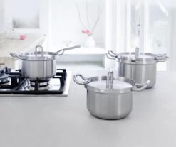 BK Q-linair Master RVS Pannenset - 5-delig - Veilig Afgietsysteem -Pot Bevordering 1200x1008