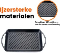 Kicinn Grillplaat - Gietijzer - Geëmailleerd - Incl. Accessoires - Ø 33 X 21.8 Cm (LxB) -Pot Bevordering 1200x1050 1