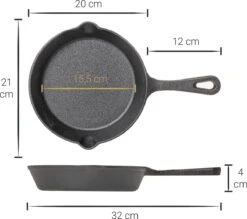 Blackwell Koekenpannenset - Gietijzer - ø 16, 20 En 25 Cm - Zonder Anti-aanbaklaag 19 Blackwell Koekenpannenset - Gietijzer - ø 16, 20 En 25 Cm - Zonder Anti-aanbaklaag -Pot Bevordering 1200x1066