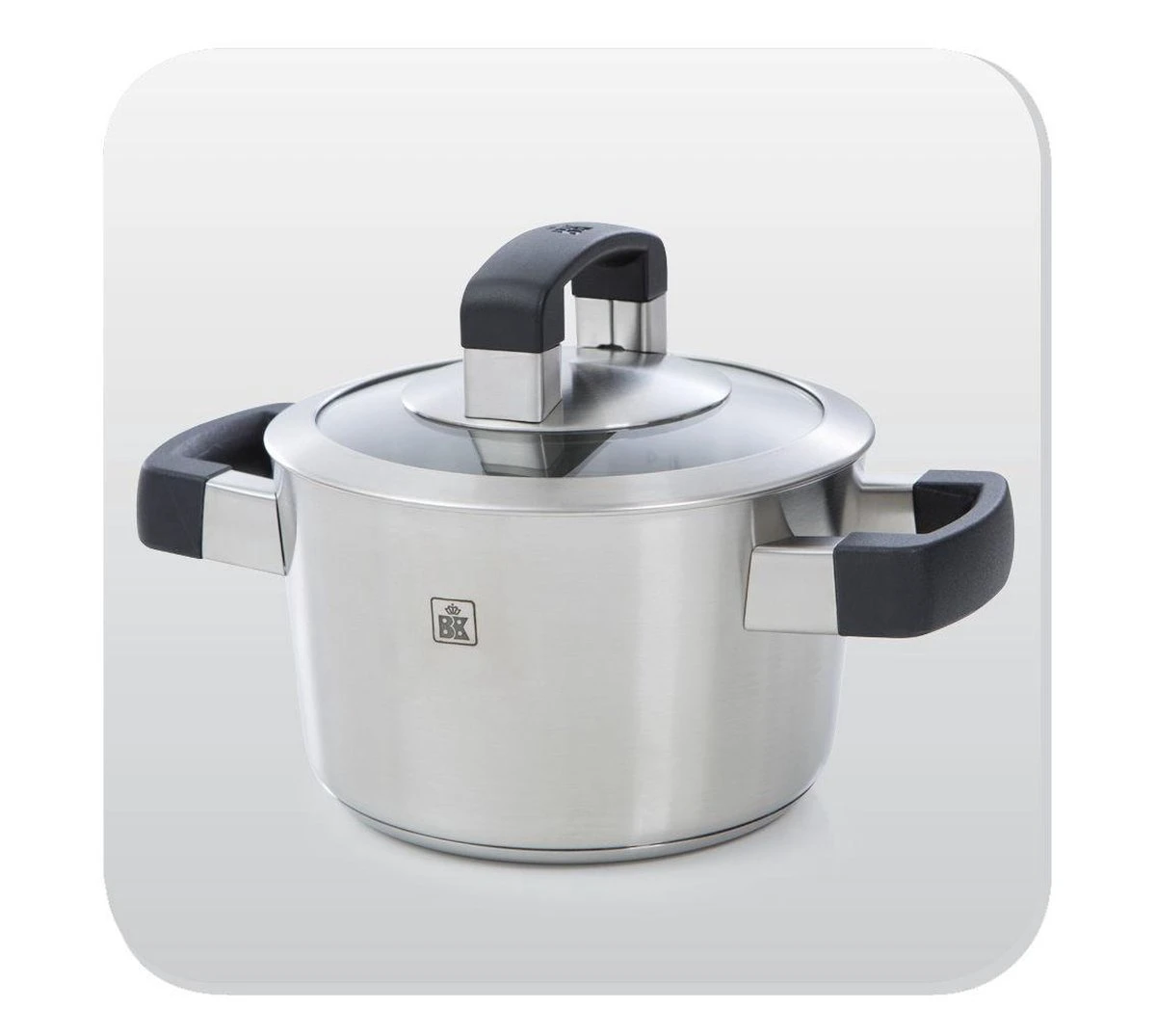 BK Conical Cool Glas Pannenset - 4-delig - RVS - Glazen Deksel - Inductie 16 BK Conical Cool Glas Pannenset - 4-delig - RVS - Glazen Deksel - Inductie - Afbeelding 14
