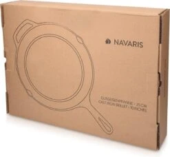 Navaris Gietijzeren Koekenpan - Braadpan Van Gietijzer - Ronde Skillet - Geschikt Voor Alle Warmtebronnen - Ø 25 Cm - Ovenbestendig Tot 260?graden -Pot Bevordering 1200x1109 1