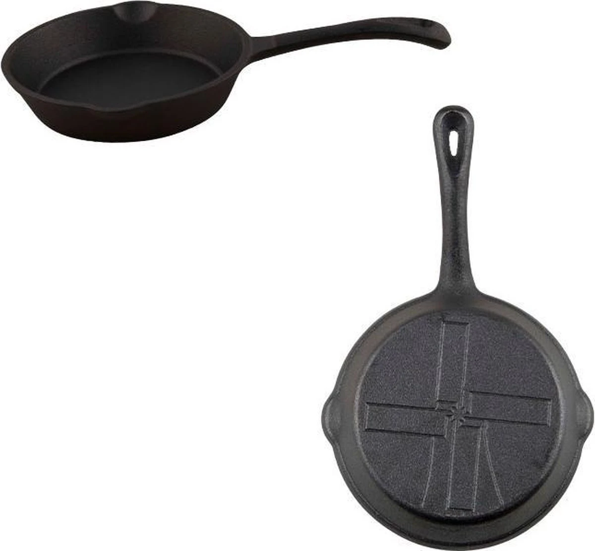 The Windmill Koekenpan Skillet Extra - 31,5 Cm - Gietijzer Zwart 22 The Windmill Koekenpan Skillet Extra - 31,5 Cm - Gietijzer Zwart - Afbeelding 20