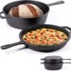 Chefarone Gietijzeren Pan - 2-in-1 Braadpan Inclusief Deksel - Geschikt Voor Alle Warmtebronnen -Pot Bevordering 1200x1125 3