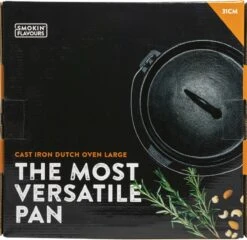 Merkloos Dutch Oven Medium Smokin' Flavours 12 Merkloos Dutch Oven Medium Smokin' Flavours -Pot Bevordering 1200x1166 3