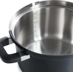 BK Flow Cool Black Glas Kookpannenset - 4-delig - Zwart - Glazen Deksel - Veilig Afgietsysteem - Inductie -Pot Bevordering 1200x1182