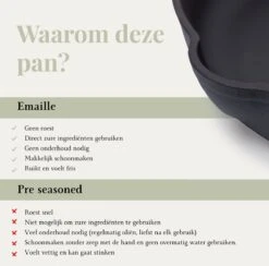 Belluci - Ø26cm - Koekenpan - Skillet + Deksel Geëmailleerde Gietijzeren Pan Voor BBQ En Inductie Incl. Accessoires - Hapjespan - Braadpan -Pot Bevordering 1200x1187 3