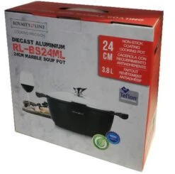 Royalty Line - Marble Soep/braadpan - Met Glazen Deksel Zwart - 24 CM. RL-BS24ML 25 Royalty Line - Marble Soep/braadpan - Met Glazen Deksel Zwart - 24 CM. RL-BS24ML -Pot Bevordering 1200x1190 3