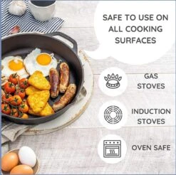 Nuovva Cast Iron Skillet / Gietijzeren Pan - 32cm 11 Nuovva Cast Iron Skillet / Gietijzeren Pan - 32cm -Pot Bevordering 1200x1195 2