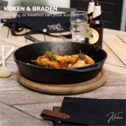 Gietijzeren Pan - Skillet - Koekenpan - BBQ - Koekenpan Inductie - ø32cm - 3.1 KG - Geschikt Voor Alle Warmtebronnen - Inclusief Gratis E-Book 17 Gietijzeren Pan - Skillet - Koekenpan - BBQ - Koekenpan Inductie - ø32cm - 3.1 KG - Geschikt Voor Alle Warmtebronnen - Inclusief Gratis E-Book -Pot Bevordering 1200x1198 14