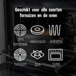 Daumonet Ducasse Gietijzeren Double Use Braadpan - Combi Sudderpan Zwart - 2-in-1 Bak- En Braadpan - PFAS & PFOA Vrij - Rond - Ø 26 Cm - 4,4 Liter - Emaille - Alle Warmtebronnen - Elektrisch - Gas - Halogeen - Inductie - Keramisch 21 Daumonet Ducasse Gietijzeren Double Use Braadpan - Combi Sudderpan Zwart - 2-in-1 Bak- En Braadpan - PFAS & PFOA Vrij - Rond - Ø 26 Cm - 4,4 Liter - Emaille - Alle Warmtebronnen - Elektrisch - Gas - Halogeen - Inductie - Keramisch -Pot Bevordering 1200x1199 22