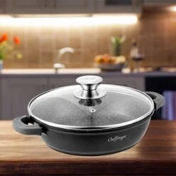 Cheffinger 28cm Lage Kookpot / Braadpan - CF-SC28 13 Cheffinger 28cm Lage Kookpot / Braadpan - CF-SC28 -Pot Bevordering 1200x1200 1011