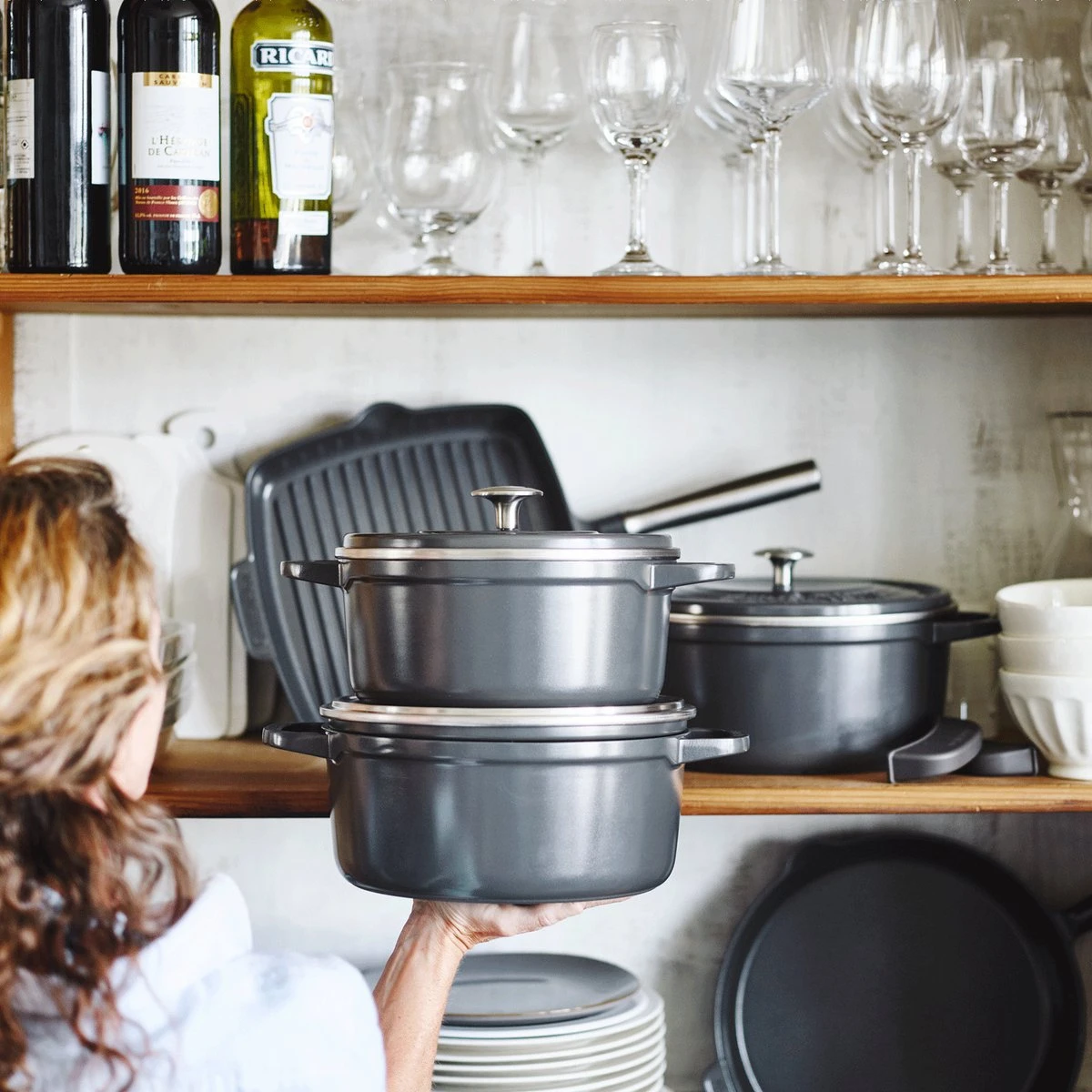 GreenPan Featherweights Braadpan 22cm - Zwart - Inductie - PFAS-vrij 5 GreenPan Featherweights Braadpan 22cm - Zwart - Inductie - PFAS-vrij - Afbeelding 3