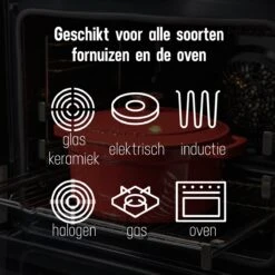 Daumonet Carême Rouge Gietijzeren Braadpan - Sudderpan Kersen Rood - Rond - Ø26 Cm - 4,4 Liter - PFAS & PFOA Vrij - Emaille - Geschikt Voor Alle Warmtebronnen - Elektrisch - Gas - Halogeen - Inductie - Keramisch - Vaatwasserbestendig -Pot Bevordering 1200x1200 1039