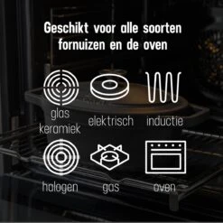 Gietijzeren Braadpan - Sudderpan Zwart Van Daumonet - Ovaal - Ø 29 Cm - 3 Liter - 100% PFAS & PFOA Vrij - Emaille - Geschikt Voor Alle Warmtebronnen - Elektrisch - Gas - Halogeen - Inductie - Keramisch - Vaatwasserbestendig -Pot Bevordering 1200x1200 1050