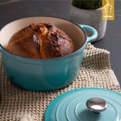 Chefarone Gietijzeren Pan - Braadpan Inclusief Deksel - Geschikt Voor Alle Warmtebronnen - Geëmailleerd Blauw 17 Chefarone Gietijzeren Pan - Braadpan Inclusief Deksel - Geschikt Voor Alle Warmtebronnen - Geëmailleerd Blauw -Pot Bevordering 1200x1200 1070