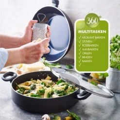 Greenpan Torino Keramische Hapjespan - 28 Cm - Met Glazen Deksel 24 Greenpan Torino Keramische Hapjespan - 28 Cm - Met Glazen Deksel -Pot Bevordering 1200x1200 1155