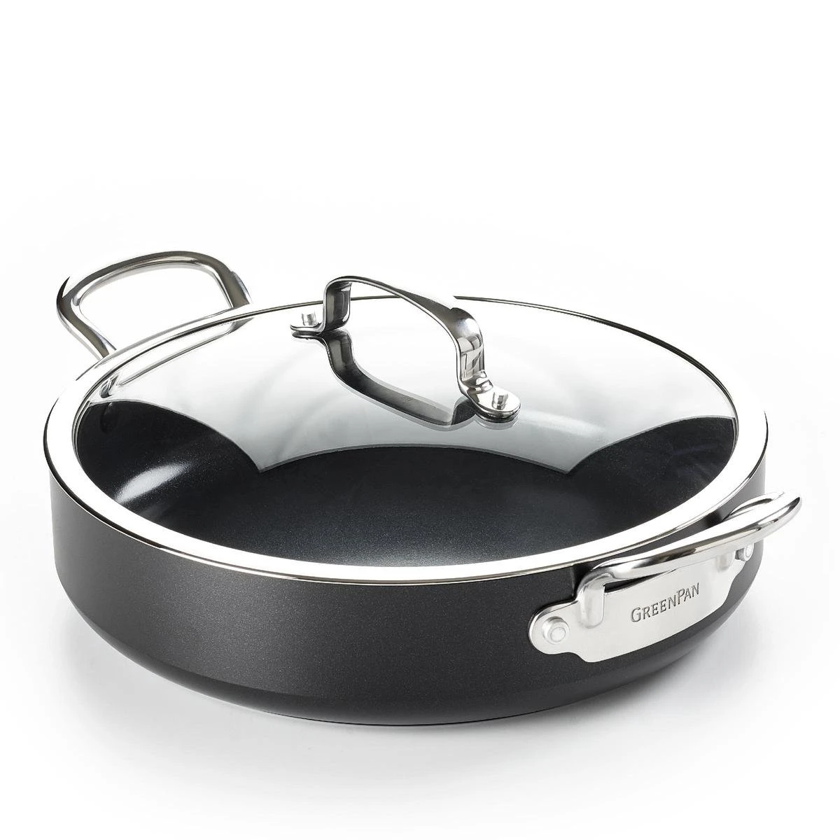 GreenPan Barcelona Infinity Pro Hapjespan Met Deksel 30cm - Zwart - Inductie - PFAS-vrij 13 GreenPan Barcelona Infinity Pro Hapjespan Met Deksel 30cm - Zwart - Inductie - PFAS-vrij - Afbeelding 11