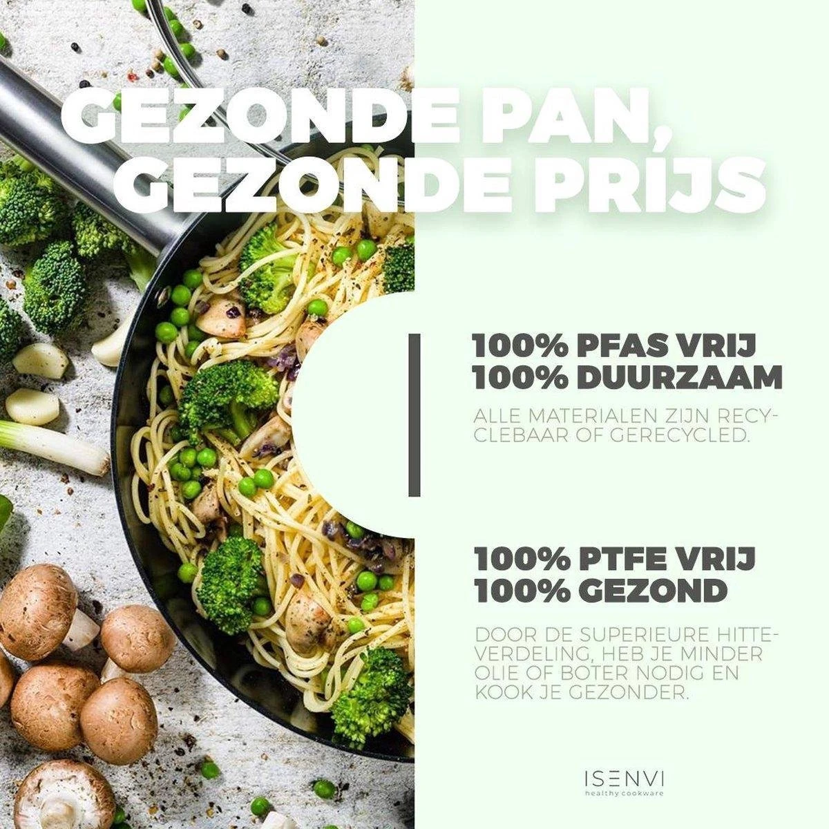 ISENVI Avon Keramische Hapjespan 30 CM - Ergo Greep 8 ISENVI Avon Keramische Hapjespan 30 CM - Ergo Greep - Afbeelding 6