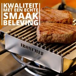 IRONCHEF Lavastenen Grill - Geschikt Voor Gasfornuis - Barbecue - BBQ - Grillplaat - Grilplaat - Bakplaat - Grillpan 16 IRONCHEF Lavastenen Grill - Geschikt Voor Gasfornuis - Barbecue - BBQ - Grillplaat - Grilplaat - Bakplaat - Grillpan -Pot Bevordering 1200x1200 1267