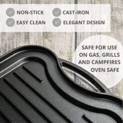 Nuovva Dubbelzijdig Gietijzeren Grillplaat - 50cm X 26cm -Pot Bevordering 1200x1200 1274