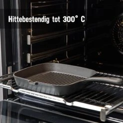 Daumonet Auguste Noir Gietijzeren Grillpan - Steakpan Zwart - PFAS & PFOA Vrij - Vierkant Met Schenktuit - 23,5 Cm - 2 Liter - Emaille - Alle Warmtebronnen - Elektrisch - Gas - Halogeen - Inductie - Keramisch -Pot Bevordering 1200x1200 1297
