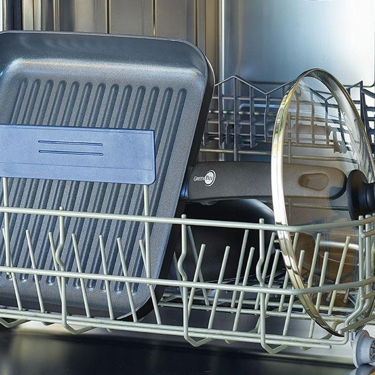 GreenPan Cambridge Grillpan 28cm - Zwart - Inductie - PFAS-vrij 11 GreenPan Cambridge Grillpan 28cm - Zwart - Inductie - PFAS-vrij - Afbeelding 9