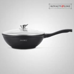 Royalty Line Marble Coating Wok - Met Glazen Deksel - Zwart - 30 Cm 11 Royalty Line Marble Coating Wok - Met Glazen Deksel - Zwart - 30 Cm -Pot Bevordering 1200x1200 216