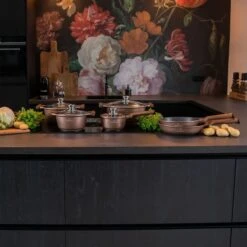 Herenthal Inductie Pannenset- Luxe 10-delige Koekenpannenset - Voor Alle Warmtebronnen - Met Glazen Deksels - Koper -Pot Bevordering 1200x1200 23