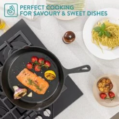 Navaris Gietijzeren Koekenpan - Braadpan Van Gietijzer - Ronde Skillet - Geschikt Voor Alle Warmtebronnen - Ø 30 Cm - Ovenbestendig Tot 260 Graden 27 Navaris Gietijzeren Koekenpan - Braadpan Van Gietijzer - Ronde Skillet - Geschikt Voor Alle Warmtebronnen - Ø 30 Cm - Ovenbestendig Tot 260 Graden -Pot Bevordering 1200x1200 336