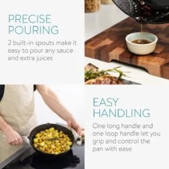 Navaris Gietijzeren Koekenpan - Braadpan Van Gietijzer - Ronde Skillet - Geschikt Voor Alle Warmtebronnen - Ø 30 Cm - Ovenbestendig Tot 260 Graden 33 Navaris Gietijzeren Koekenpan - Braadpan Van Gietijzer - Ronde Skillet - Geschikt Voor Alle Warmtebronnen - Ø 30 Cm - Ovenbestendig Tot 260 Graden -Pot Bevordering 1200x1200 342