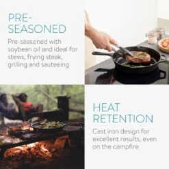 Navaris Gietijzeren Koekenpan - Braadpan Van Gietijzer - Ronde Skillet - Geschikt Voor Alle Warmtebronnen - Ø 30 Cm - Ovenbestendig Tot 260 Graden 35 Navaris Gietijzeren Koekenpan - Braadpan Van Gietijzer - Ronde Skillet - Geschikt Voor Alle Warmtebronnen - Ø 30 Cm - Ovenbestendig Tot 260 Graden -Pot Bevordering 1200x1200 343