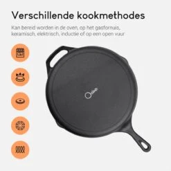 Ocina Gietijzeren Pan – ø30,5cm - Skillet - Koekenpan – Hapjespan – Koekenpan Inductie – Koekenpannenset - Gietijzeren Pan Bbq - Gietijzer 19 Ocina Gietijzeren Pan – ø30,5cm - Skillet - Koekenpan – Hapjespan – Koekenpan Inductie – Koekenpannenset - Gietijzeren Pan Bbq - Gietijzer -Pot Bevordering 1200x1200 361