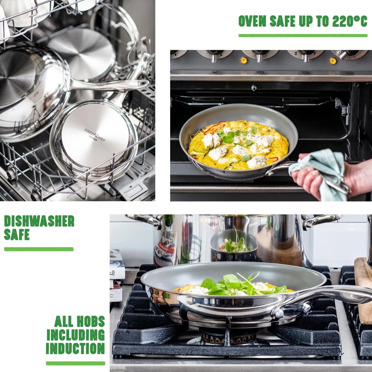 GreenChef Profile Plus Koekenpan 24cm - Zilverkleurig - Inductie - PFAS-vrij 12 GreenChef Profile Plus Koekenpan 24cm - Zilverkleurig - Inductie - PFAS-vrij - Afbeelding 10