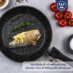 Westinghouse Koekenpan Inductie - Ø 28 Cm - Zwart Marmer -Pot Bevordering 1200x1200 543