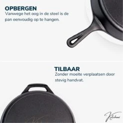 Gietijzeren Pan - Skillet - Koekenpan - BBQ - Koekenpan Inductie - ø32cm - 3.1 KG - Geschikt Voor Alle Warmtebronnen - Inclusief Gratis E-Book 18 Gietijzeren Pan - Skillet - Koekenpan - BBQ - Koekenpan Inductie - ø32cm - 3.1 KG - Geschikt Voor Alle Warmtebronnen - Inclusief Gratis E-Book -Pot Bevordering 1200x1200 664