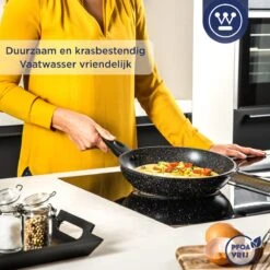 Westinghouse Koekenpan Inductie - Ø 24 Cm - Zwart Marmer - Geschikt Voor Alle Warmtebronnen 14 Westinghouse Koekenpan Inductie - Ø 24 Cm - Zwart Marmer - Geschikt Voor Alle Warmtebronnen -Pot Bevordering 1200x1200 743