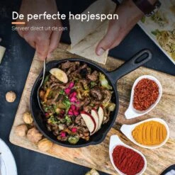 Ocina Gietijzeren Pan – Set Van 3 Stuks – ø25cm, ø19.5cm En ø16cm - Skillet - Koekenpan – Hapjespan – Koekenpan Inductie – Koekenpannenset - Gietijzeren Pan Bbq - Gietijzer - Incl. Receptenboek 16 Ocina Gietijzeren Pan – Set Van 3 Stuks – ø25cm, ø19.5cm En ø16cm - Skillet - Koekenpan – Hapjespan – Koekenpan Inductie – Koekenpannenset - Gietijzeren Pan Bbq - Gietijzer - Incl. Receptenboek -Pot Bevordering 1200x1200 750