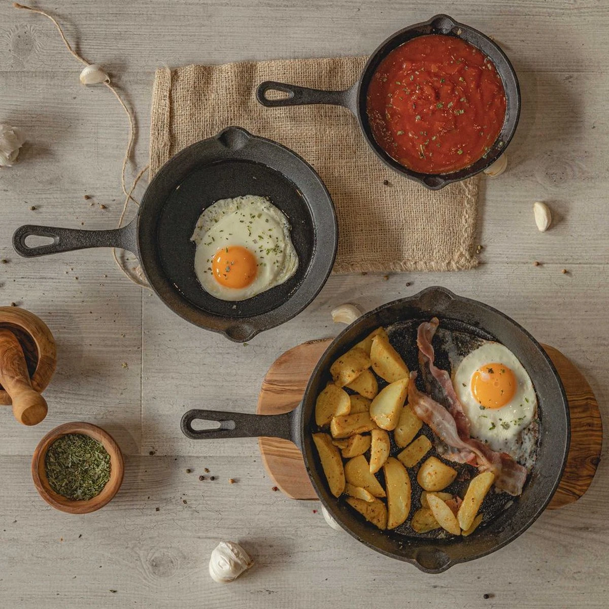 Blackwell Koekenpannenset - Gietijzer - ø 16, 20 En 25 Cm - Zonder Anti-aanbaklaag 12 Blackwell Koekenpannenset - Gietijzer - ø 16, 20 En 25 Cm - Zonder Anti-aanbaklaag - Afbeelding 10