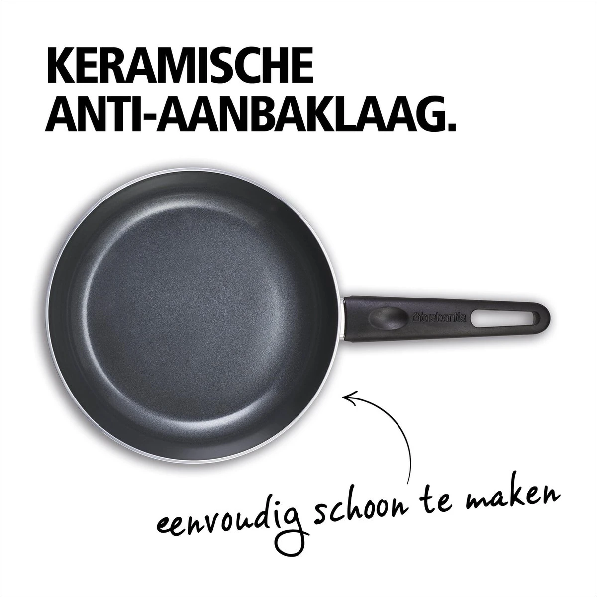 BRABANTIA INDU+ Koekenpan - Keramische Antiaanbaklaag - Ø 24 Cm - Inductie - Pfas Vrij 7 BRABANTIA INDU+ Koekenpan - Keramische Antiaanbaklaag - Ø 24 Cm - Inductie - Pfas Vrij - Afbeelding 5