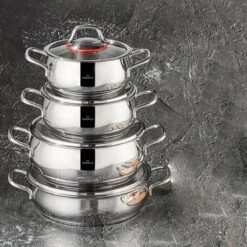 Karaca Emirgan Pannenset - 8 Delig - Geschikt Voor Inductie 12 Karaca Emirgan Pannenset - 8 Delig - Geschikt Voor Inductie -Pot Bevordering 1200x1200 92