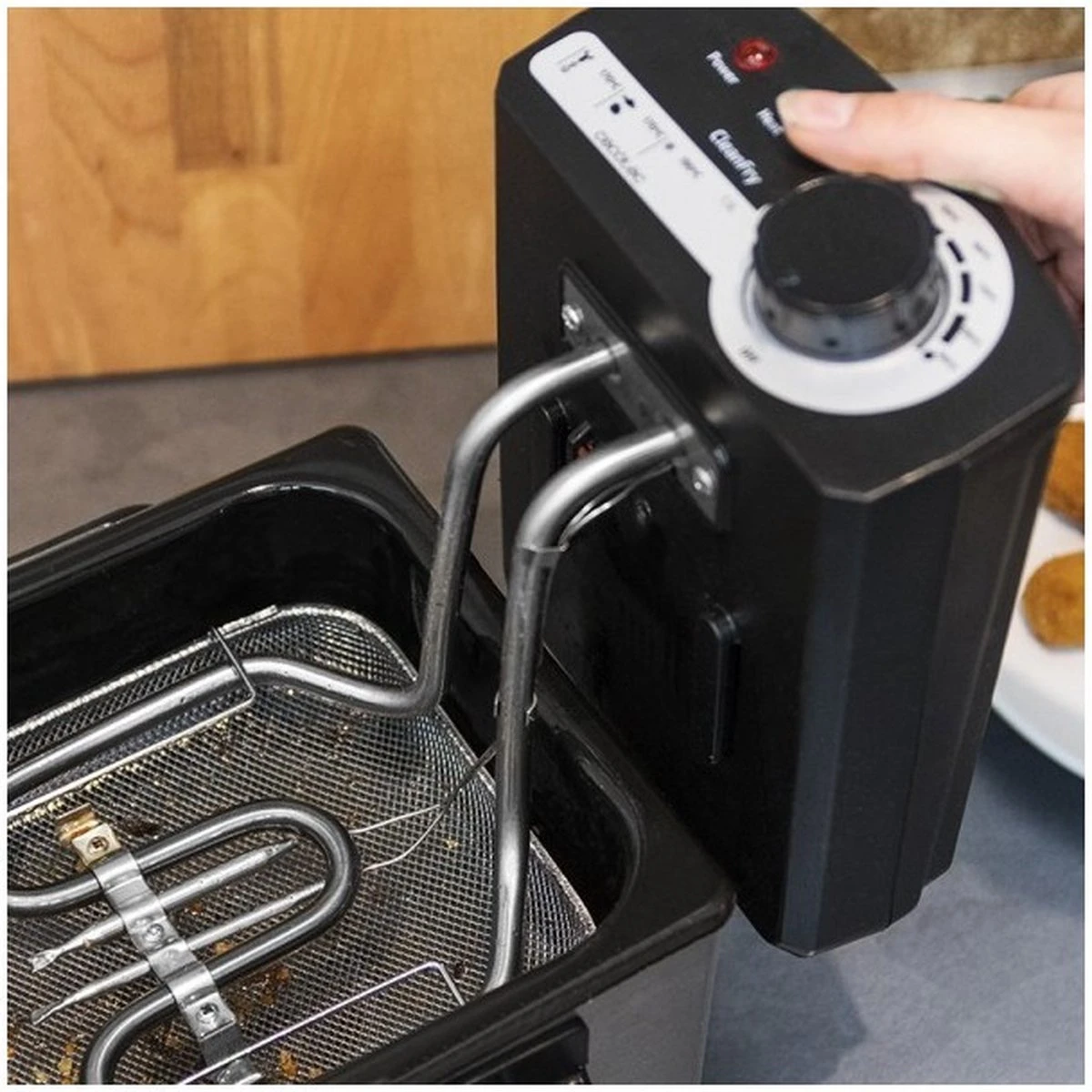 Frituurmachine Cecotec Cleanfry 1,5 L 1000W Roestvrij Staal 9 Frituurmachine Cecotec Cleanfry 1,5 L 1000W Roestvrij Staal - Afbeelding 7