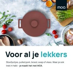 MOA Gietijzeren Braadpan - Inhoud 4,75 Liter - 26CM - Rond - Alle Warmtebronnen - Ook Voor Inductie - Gewicht 5,8 Kg - Bordeaux Rood - MC26BR 14 MOA Gietijzeren Braadpan - Inhoud 4,75 Liter - 26CM - Rond - Alle Warmtebronnen - Ook Voor Inductie - Gewicht 5,8 Kg - Bordeaux Rood - MC26BR -Pot Bevordering 1200x1200 953