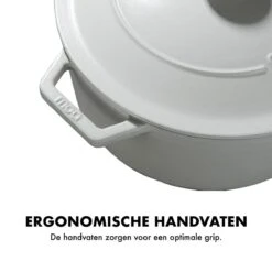 MOA Gietijzeren Braadpan - Inhoud 5,7 Liter - 26CM - Rond - Alle Warmtebronnen - Ook Voor Inductie - Gewicht 5,8 Kg - Wit - C26W 11 MOA Gietijzeren Braadpan - Inhoud 5,7 Liter - 26CM - Rond - Alle Warmtebronnen - Ook Voor Inductie - Gewicht 5,8 Kg - Wit - C26W -Pot Bevordering 1200x1200 966