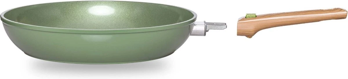 Just Vegan Koekenpan ECO Met Afneembaar Handvat 20 Cm Aluminium Groen 13 Just Vegan Koekenpan ECO Met Afneembaar Handvat 20 Cm Aluminium Groen - Afbeelding 11